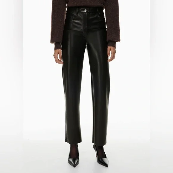 ARITZIA WILFRED THE MELINA VEGAN LEATHER PANT - Picture 1 of 14